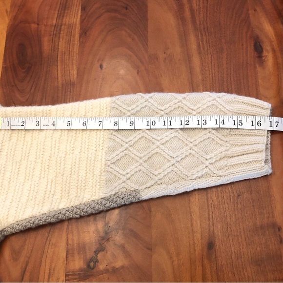 Vintage VITTATINI 100% Wool Chunky Oversized Cable Knit High Neck Jumper Sweater - Picture 8 of 11